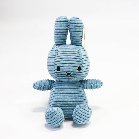 Miffy Sitting Corduroy Aviator Blue 23 Cm-1954803086702809089