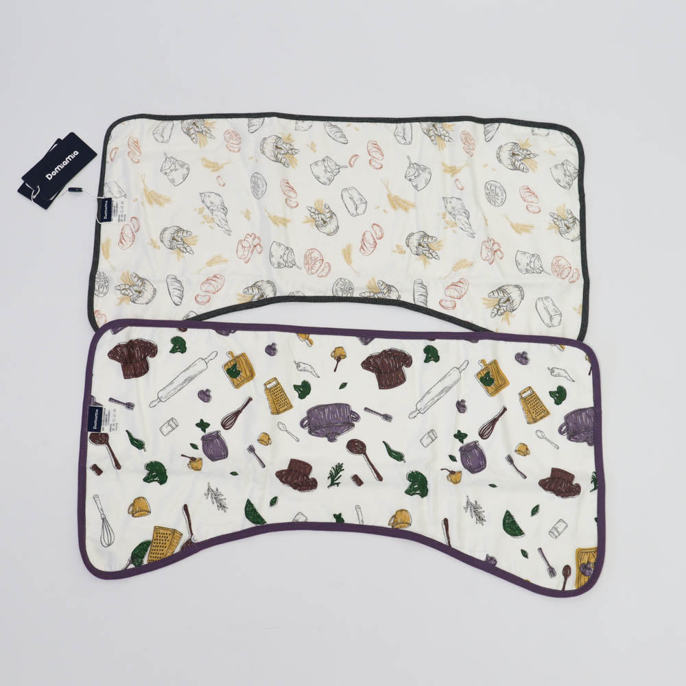 Domia Burp Cloth 2Pcs Gourmet Space-1954803078100291585