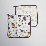 Domia handkerchief gorment food 2pcs - Front View