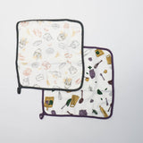 Domia handkerchief gorment food 2pcs
