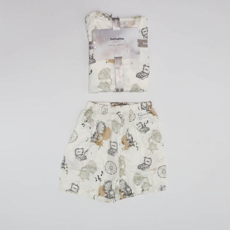 Domia Kids Bamboo Fiber Cotton sht Sleeve Pajama Set Gramophone Radio 110-2006733358519947265