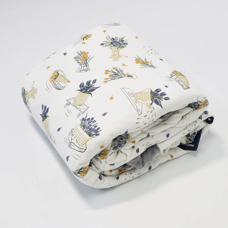 Domia Cotton Knit Winter Blanket 2.5Tog Blossom-2006733366535262209
