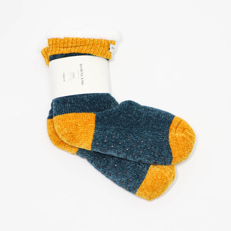 Downland Warm Socks Green Blue/Yellow-1954803081938079745