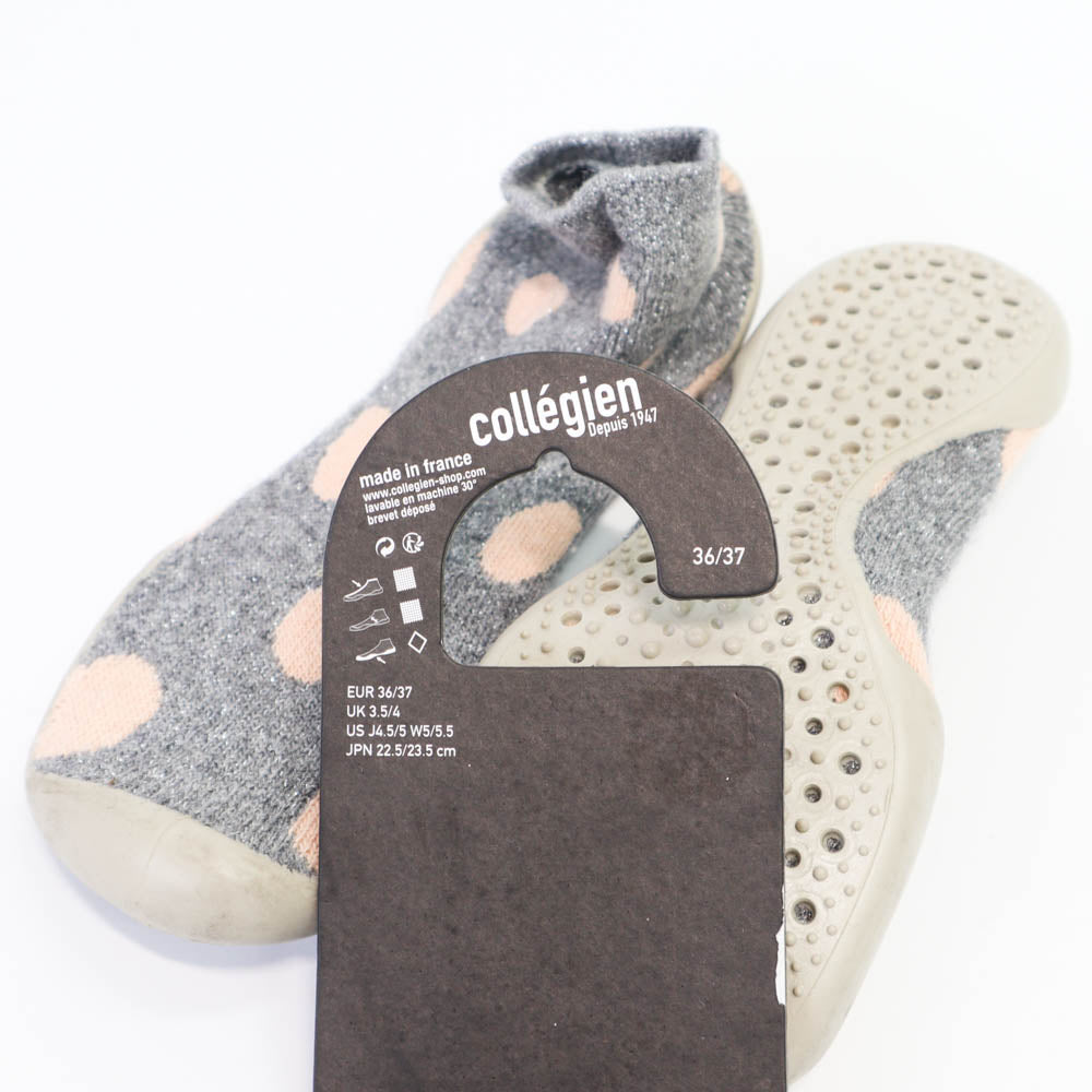 Collegien Slipper Sock Pink Dots 3637-1954803082252652546