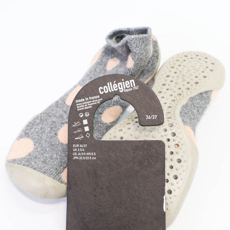 Collegien Slipper Sock Pink Dots 3637-1954803082252652546