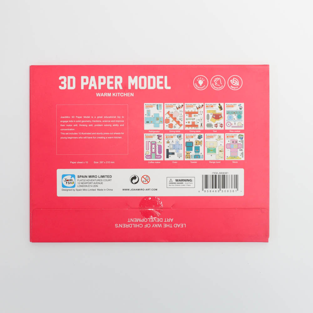 Joan Miro 3D Paper Model Warm Kitchen-2006733361804087297