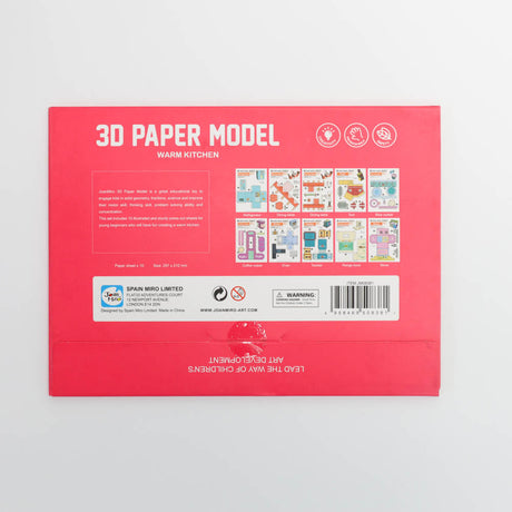 Joan Miro 3D Paper Model Warm Kitchen-2006733361804087297
