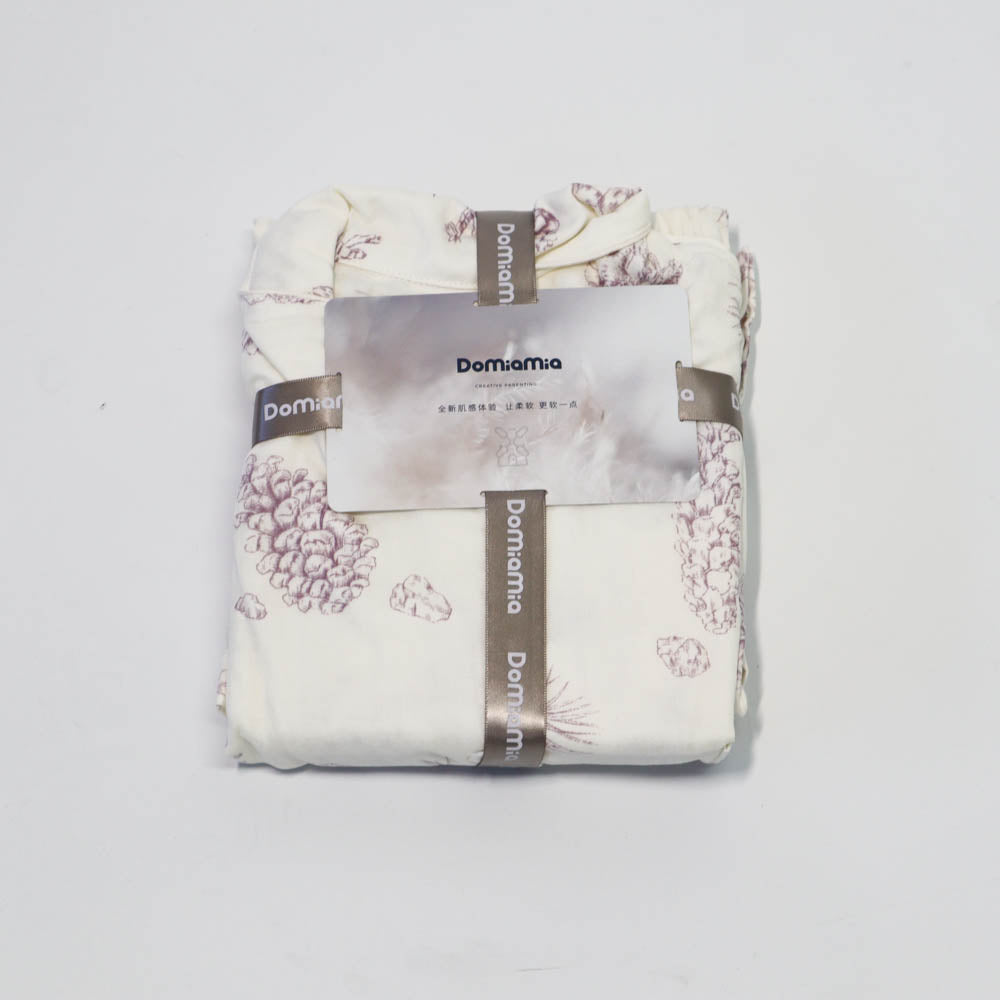 Domia Bamboo Fiber Short Sleeve Pajama Set Pinecone Space 170 L-1954803084962172929