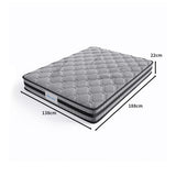 Dreamz Spring Mattress Bed Pocket Egg Double - Front View