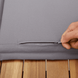 3 Piece Garden Sofa Set with Cushions Beige Poly Rattan - Low Angle