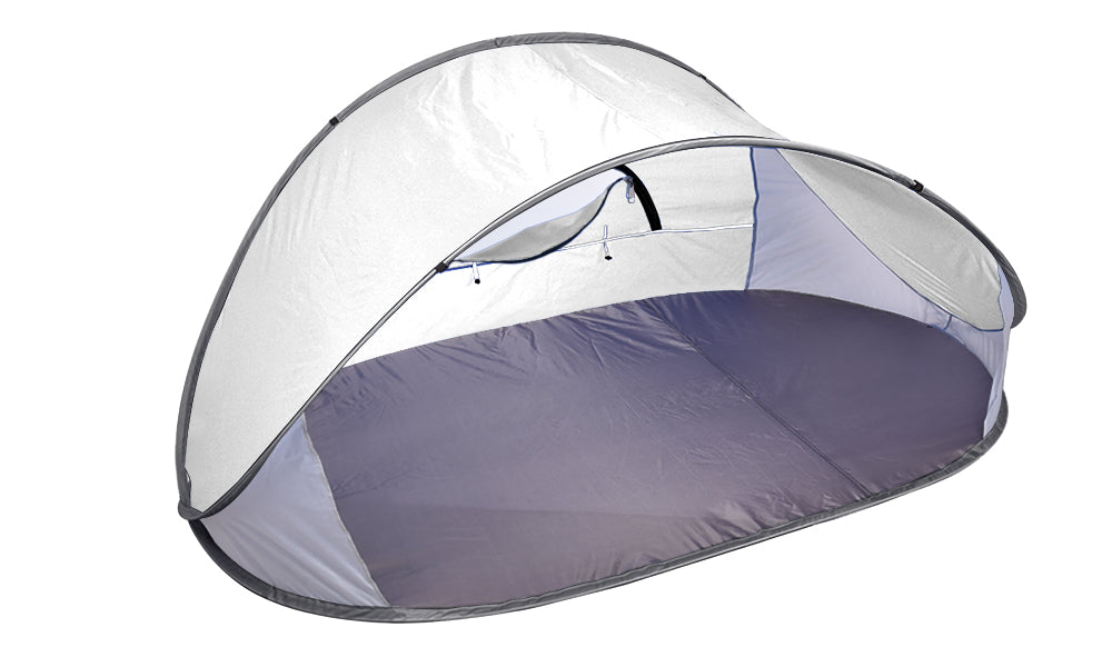 Pop Up Grey Camping Tent Beach Portable Hiking Sun Shade Shelter