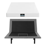 Artiss Double size bed frame & Giselle Bedding Double Mattress Combo, adjustable bed Base for Snoring Relief, Independent Head Foot Incline, Wireless Remote, Black,20cm Thickness - Top-Down View