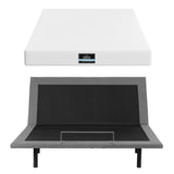 Artiss King size bed frame & Giselle Bedding King Mattress Combo, adjustable bed Base for Snoring Relief, Independent Head Foot Incline, Wireless Remote, Black,20cm Thickness - Top-Down View