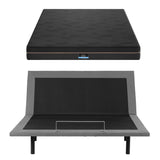 Artiss King size bed frame with Giselle Bedding King Mattress, adjustable bed Base Combo for Snoring Relief, Independent Head Foot Incline, Wireless Remote, Black,18cm Thickness - Top-Down View