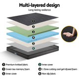 Artiss King size bed frame with Giselle Bedding King Mattress, adjustable bed Base Combo for Snoring Relief, Independent Head Foot Incline, Wireless Remote, Black,18cm Thickness - Close-Up Angle