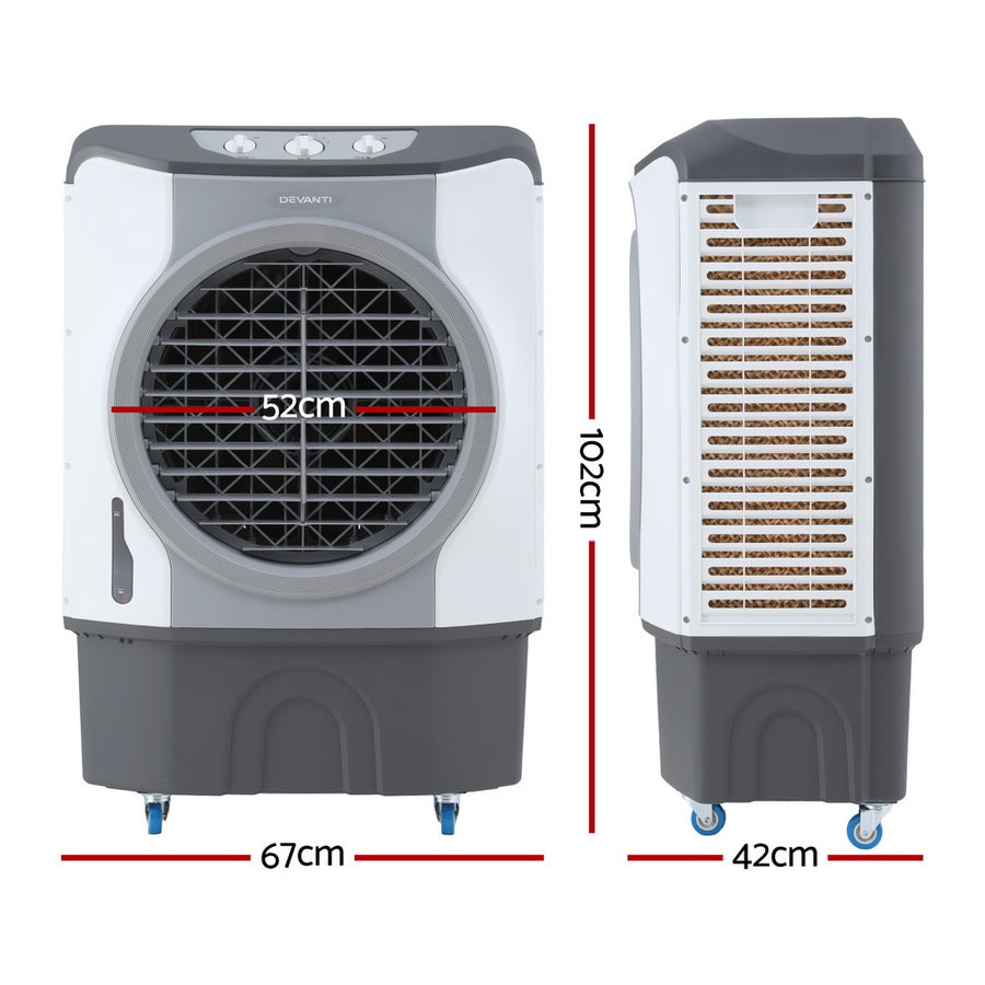 Devanti Evaporative Air Cooler Conditioner Commercial 45L, image 2