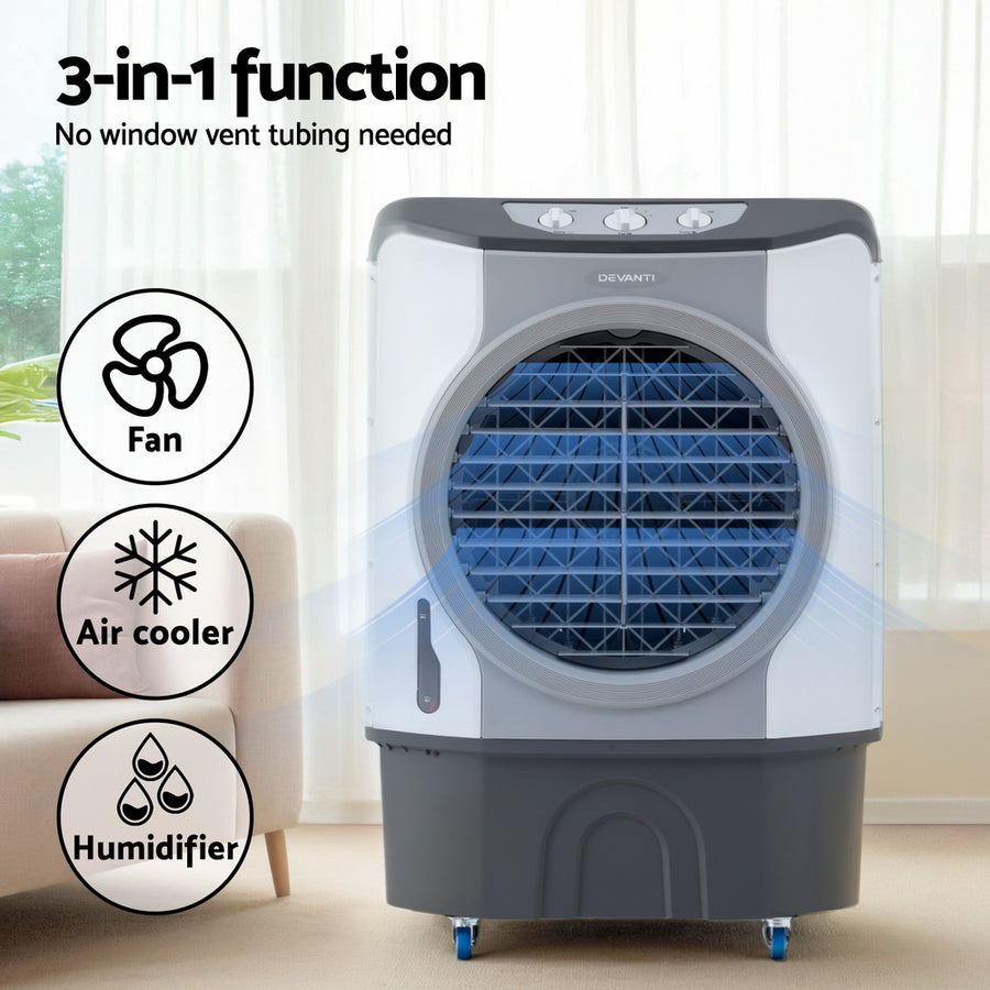 Devanti Evaporative Air Cooler Conditioner Commercial 45L, image 4