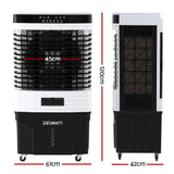 Devanti 60L Evaporative Air Cooler Conditioner - Front View