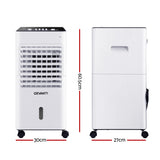 Devanti Evaporative Air Cooler Conditioner 6L - Front View