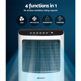 Devanti Evaporative Air Cooler Conditioner 8L - Rear View