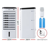Devanti Evaporative Air Cooler Conditioner w/ Remote 4L - Front View