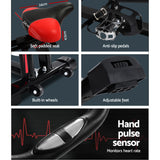 Spin Exercise Bike Flywheel Fitness Commercial Home Workout Gym Machine Bonus Phone Holder Black - Rear View