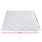 Giselle Electric Blanket Bamboo Fabric Queen Fitted Heated Pad Underlay Washable Winter