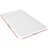 Giselle Electric Blanket King Single Heated Fully Fitted Washable Pad Winter Warm - Side View