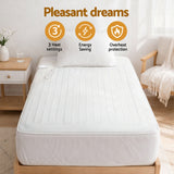 Giselle Electric Blanket King Single Heated Fully Fitted Washable Pad Winter Warm - 45-Degree Angle