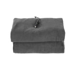 Giselle Electric Heated Blanket Car Throw Rug Grey - Side View