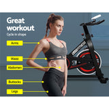 Everfit Spin Bike Exercise Bike Flywheel Cycling Home Gym Fitness Indoor Cardio - Top-Down View