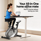 Everfit Under Desk Exercise Bike Magnetic Resistance Cardio workouts 120kg Capacity - Top-Down View