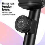 Everfit Under Desk Exercise Bike Magnetic Resistance Cardio workouts 120kg Capacity - Rear View