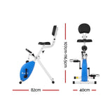 Everfit Under Desk Exercise Bike Magnetic Resistance X-bike Workouts 100kg Capacity - Front View