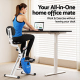 Everfit Under Desk Exercise Bike Magnetic Resistance X-bike Workouts 100kg Capacity - Top-Down View