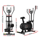 Everfit Exercise Bike 5 in 1 Elliptical Cross Trainer Home Gym Indoor Cardio, image 2