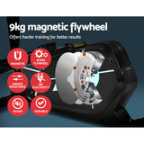 Everfit Exercise Bike Elliptical Cross Trainer Home Gym Fitness Machine 100kg - 45-Degree Angle