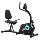 Everfit Exercise Bike Magnetic Recumbent Indoor Cycling Home Gym Cardio 120kg - Close-Up Angle