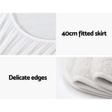 Giselle Double Size Fleece Electric Blanket with LED Controller and Timer