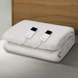 Giselle Double Size Fleece Electric Blanket with LED Controller and Timer - Low Angle