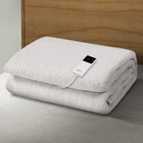 Giselle Bedding Single Fleece Electric Blanket with Customizable Heat Control - Low Angle