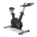 Everfit Exercise Bike Spin Bike Electromagnetic Smart Home Fitness 24-Level Resistance 120kg Bluetooth - Side View