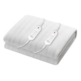 Giselle Luxe King Size Electric Heated Blanket with Dual Detachable Controllers