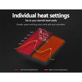 Giselle Queen Size Electric Heated Blanket with Polyester Underlay - Side View