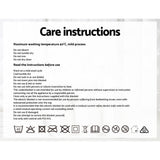 Giselle Bedding Single Electric Blanket with Polyester Underlay and Temperature Control - Rear View
