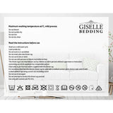 Giselle Bedding Cozy Electric Fleece Throw Blanket with Washable Design - Charcoal - Rear View