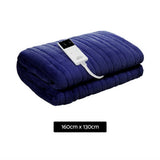Giselle Bedding Electric Throw Blanket - Navy - Front View