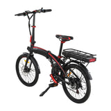 Everfit Folding Electric Bike Urban City Bicycle eBike Rechargeable Battery 250W - Top-Down View