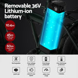 Everfit 20 Inch Folding Electric Bike Urban City Bicycle eBike Rechargeable - Rear View