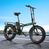 Everfit 20 Inch Folding Electric Bike Urban City Bicycle eBike Rechargeable - Low Angle